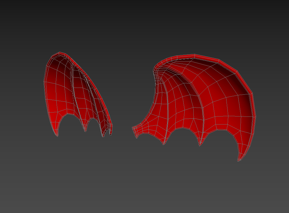 New Photos of the Red Devil/Bat wings!