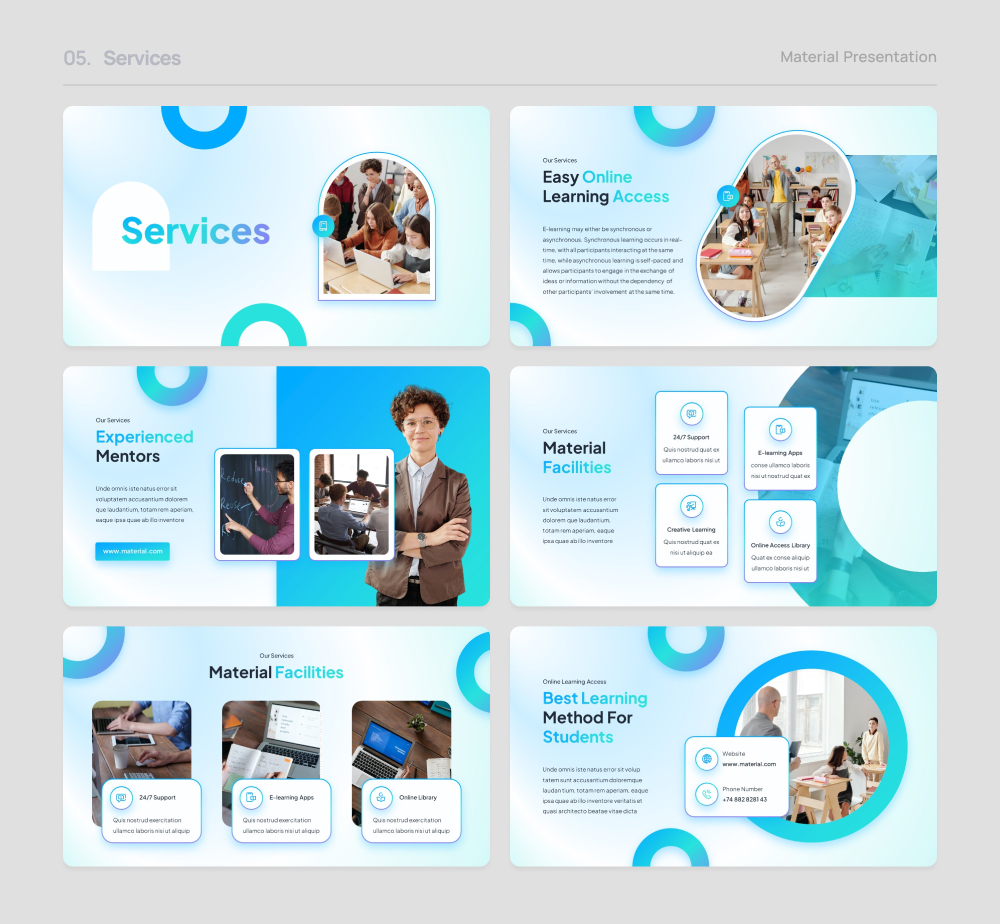 Material - Education PowerPoint Presentation, Presentation Templates