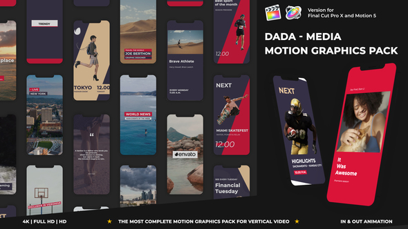 DADA - Media Motion Graphics Pack | FCPX