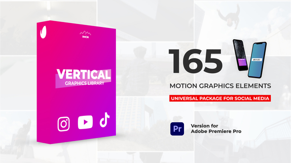 Vertical Graphics Pack | Essential Graphics - MOGRT