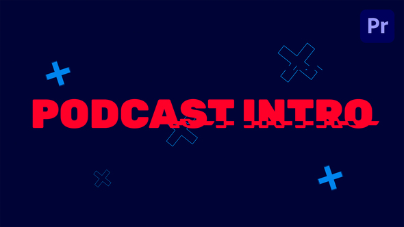 Text Intro Typography Podcast | Mogrt