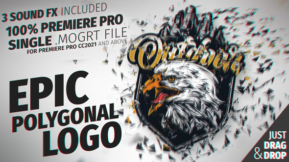 Polygonal Logo Reveal Mogrt