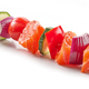 fresh raw salmon and vegetable skewer - PhotoDune Item for Sale