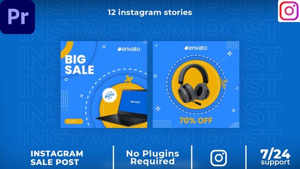 Product sale Instagram post MOGRT