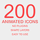 200 line icons - VideoHive Item for Sale