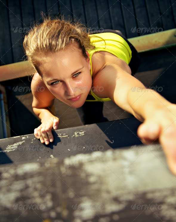 Traceur Participating In Parkour Wall - Stock Photo - Images