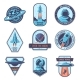 Space Badges, Vectors | GraphicRiver