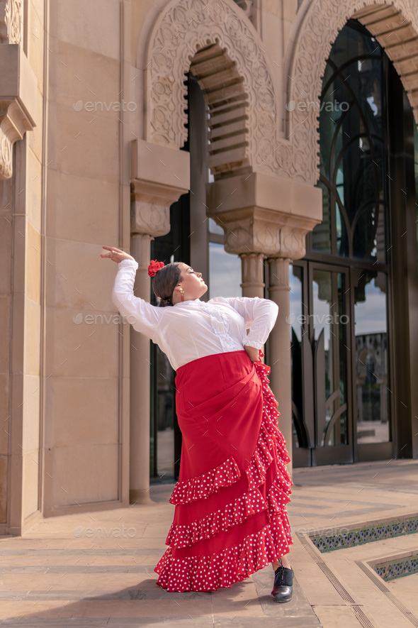 Silhouettes of female flamenco dancer - Stock Illustration [20145139] -  PIXTA