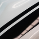 Detail of black stripes a white metallic surface - PhotoDune Item for Sale
