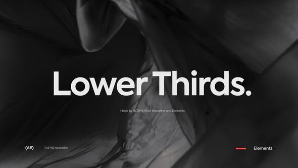 Lower Thirds Elements template preview