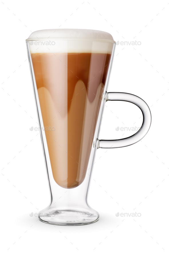 Cup of coffee mocha isolated on white. Stock Photo by Ha4ipuri | PhotoDune