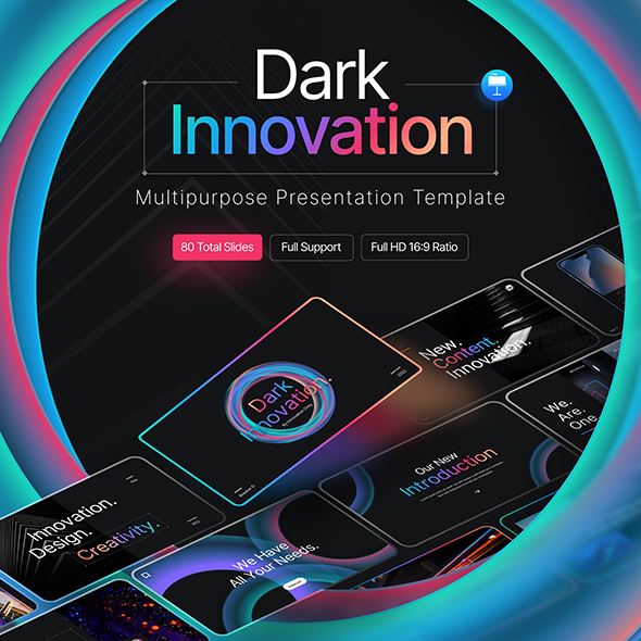 Dark Innovation Creative Multipurpose Keynote Template