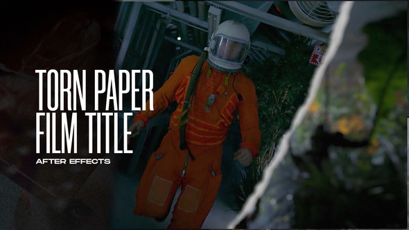 Torn Paper Film Titles broadcast-packages template preview