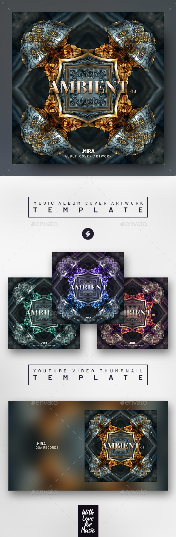 Ambient 04 – Music Album Cover Artwork Template