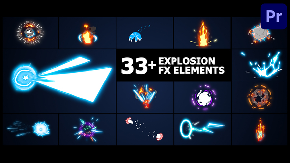 Action Elements Pack | Premiere Pro MOGRT