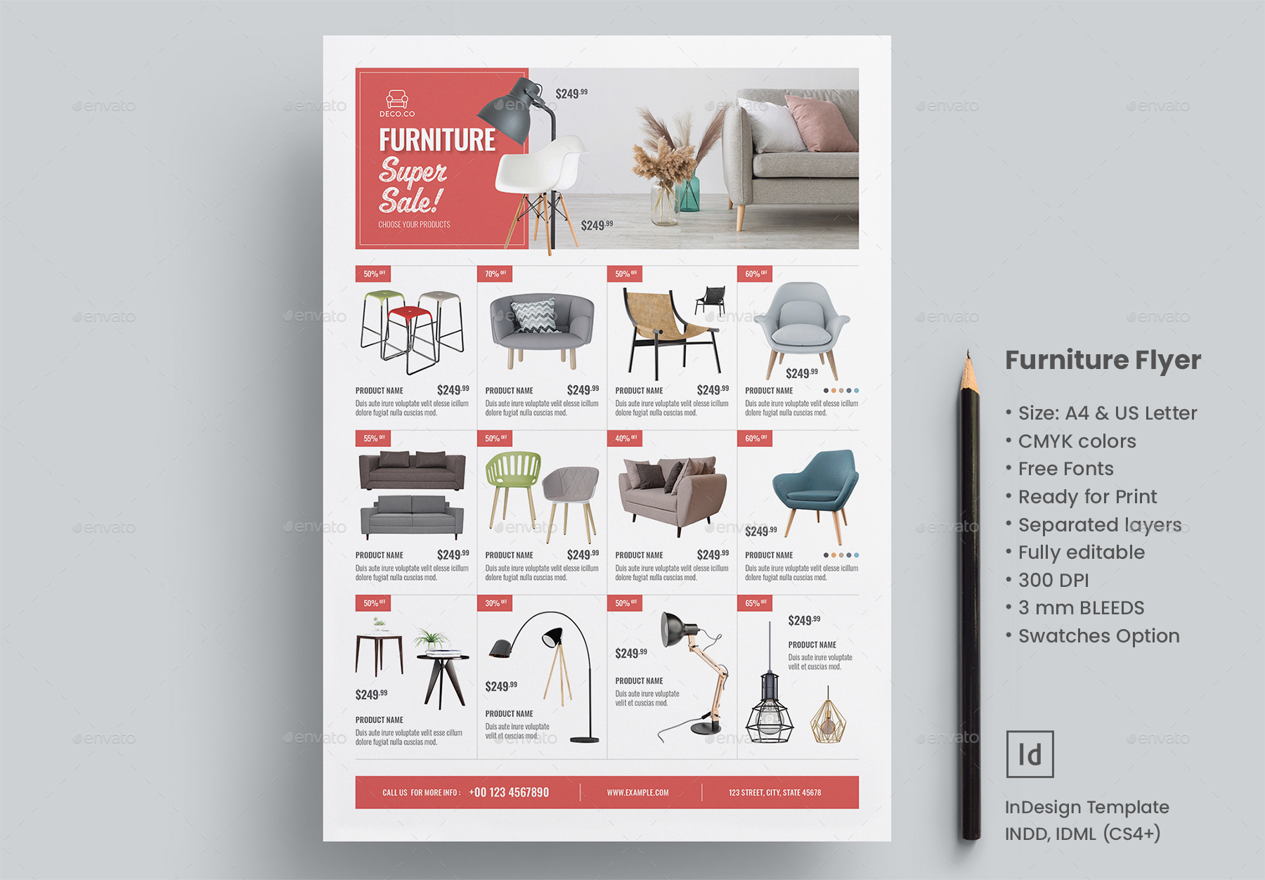 Furniture Flyer, Print Templates GraphicRiver