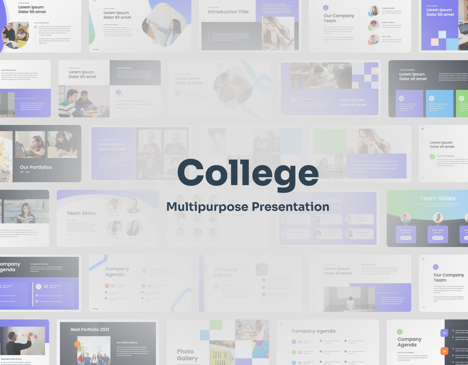College - Multipurpose PowerPoint Presentation, Presentation Templates