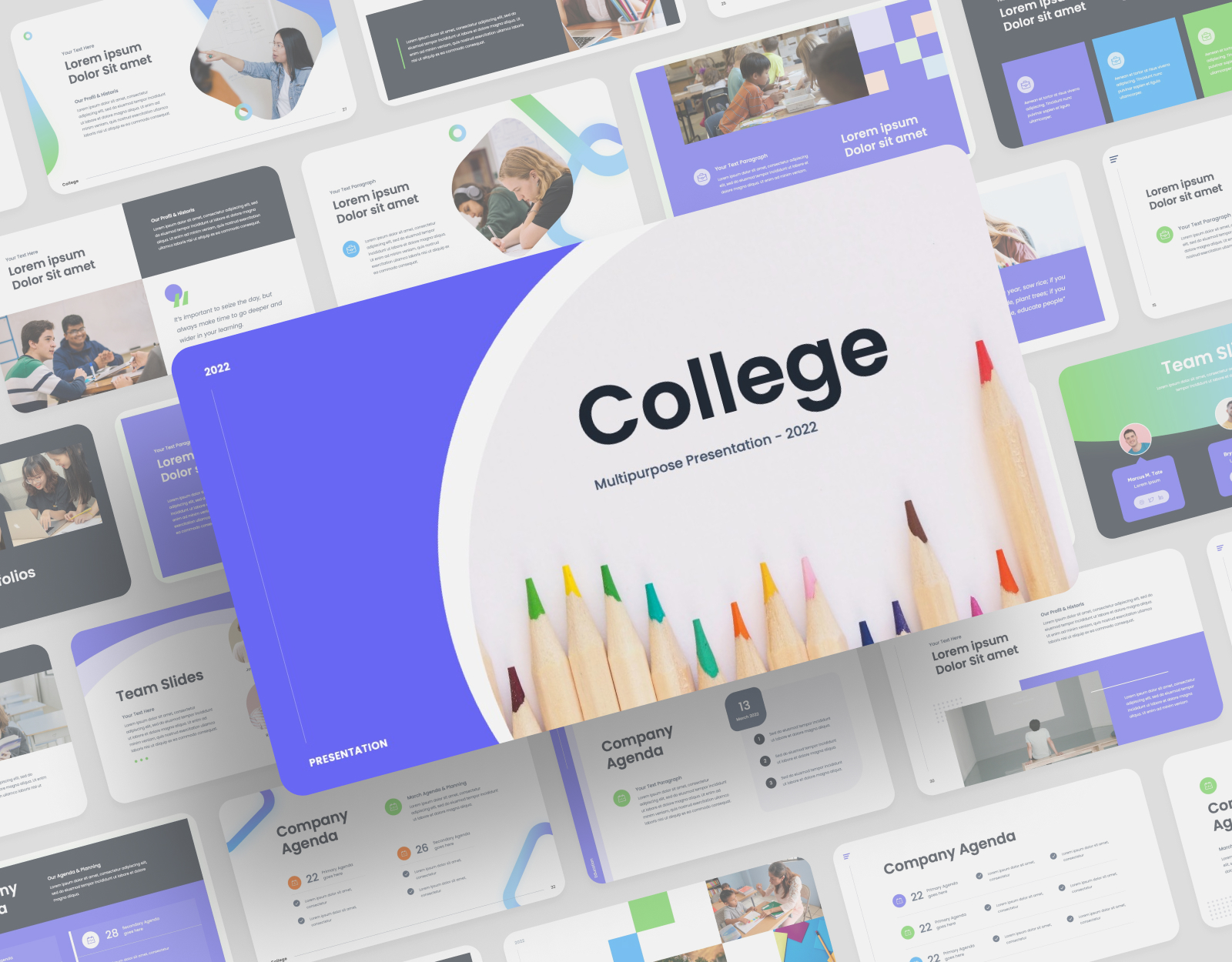College - Multipurpose PowerPoint Presentation, Presentation Templates