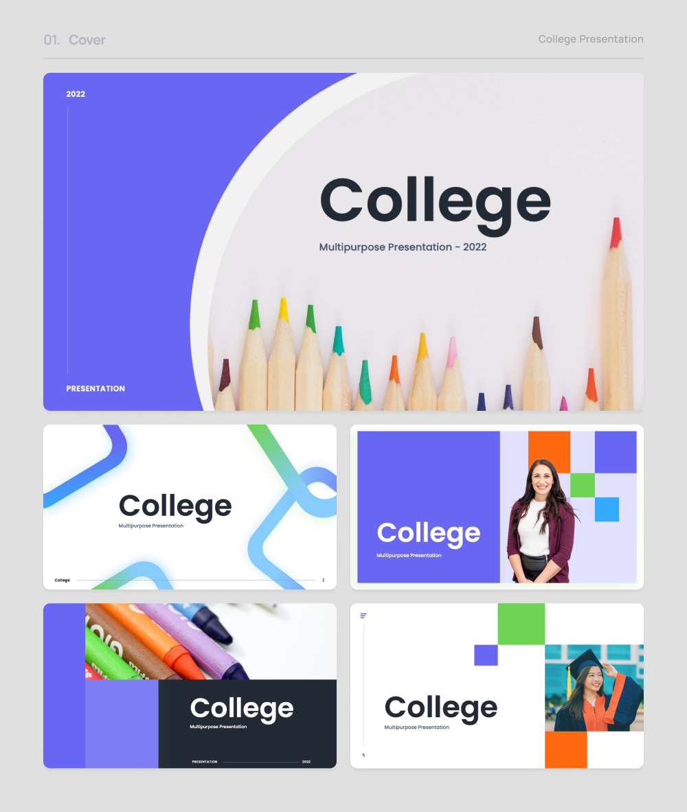 College - Multipurpose PowerPoint Presentation, Presentation Templates