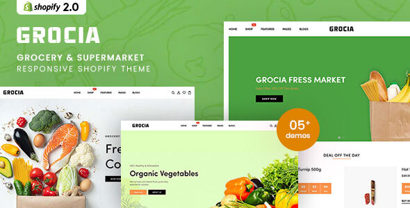 Grocia – Grocery & Supermarket Responsive Shopify Theme