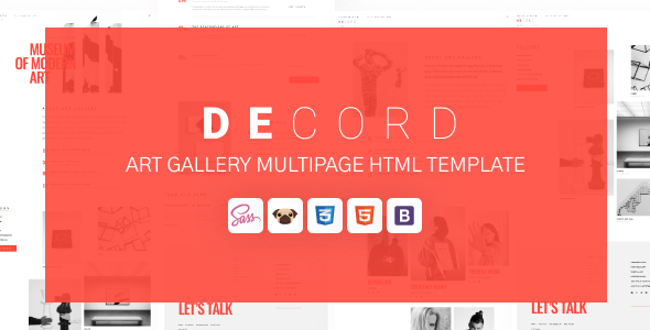 Exceptional Decord - HTML Art Gallery Template
