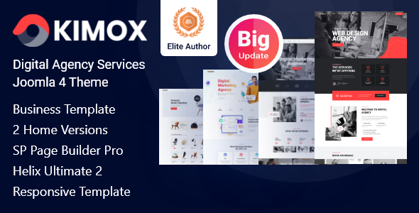 Kimox – Digital Agency Services Joomla 4 Template