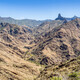 Views of roque Nublo and Roque Bentayga from Acusa Seca caves in Grand Canary island, Spain. - PhotoDune Item for Sale