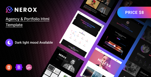 Nerox – Agency & Portfolio HTML Template