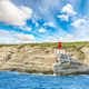 Amazing view of lighthouse near old town Bonifacio. - PhotoDune Item for Sale