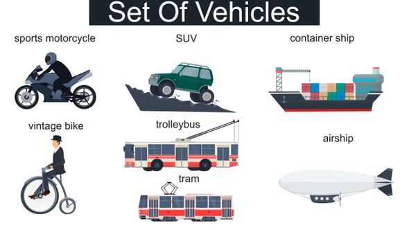 Set Of Vehicles