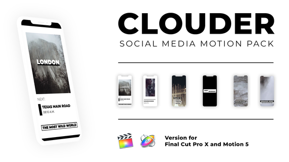 Clouder - Motion Pack for Social Media | FCPX