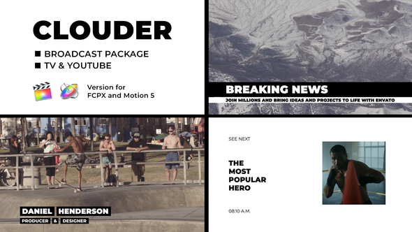 Clouder - Broadcast Package | FCPX