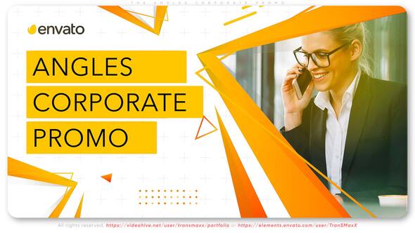 The Angles Corporate Promo Video Displays template preview