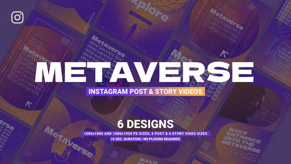 Metaverse Instagram Promotion Product Promo template preview