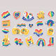 LGBT Pride Stickers Illustrations 