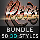 50 3D Text Effects - Bundle Vol. 06 