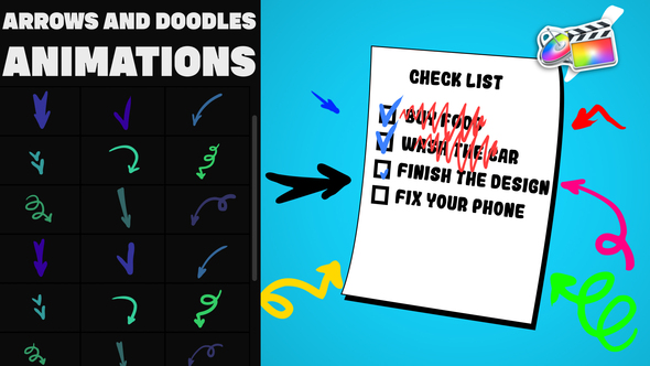Arrows And Doodles Animations for FCPX