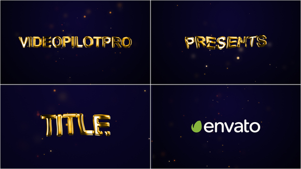 Modern Title Trailer Titles template preview