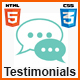 HTML CSS Testimonials Template