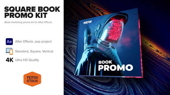 Square Book Social Media Promo Kit Product Promo template preview