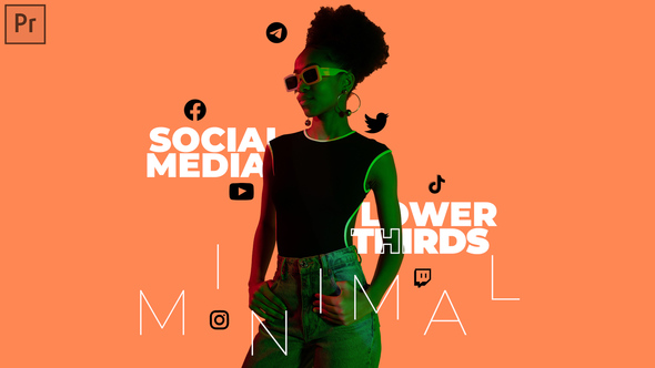 Minimal Social Media Lower Thirds