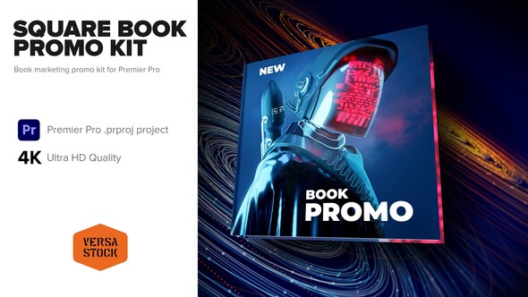 Square Book Marketing Promo Kit 4K