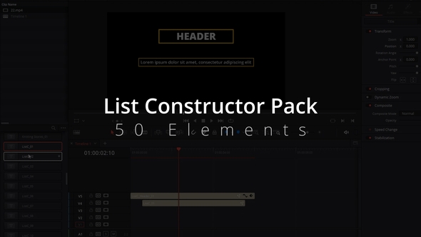 List Constructor Pack