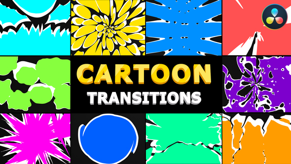 Cartoon Transitions | DaVinci Resolve