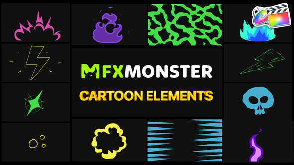 Cartoon And Scribble Elements | FCPX