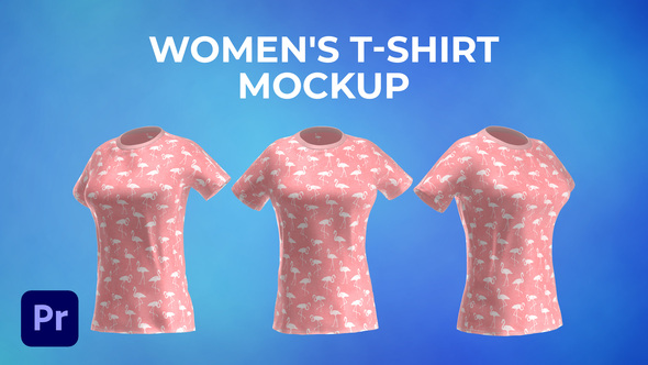 Womens T-shirt Mockup Template - Animated Mockup PREMIERE