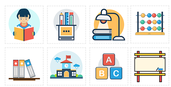 Animated Educational SVG Icons