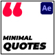 Minimal Quotes - VideoHive Item for Sale