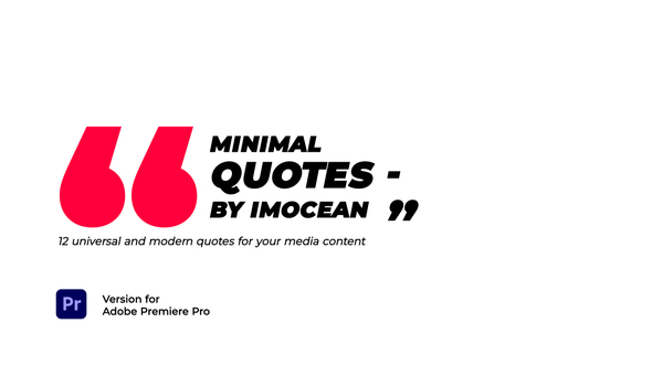 Minimal Quotes | Premiere Pro