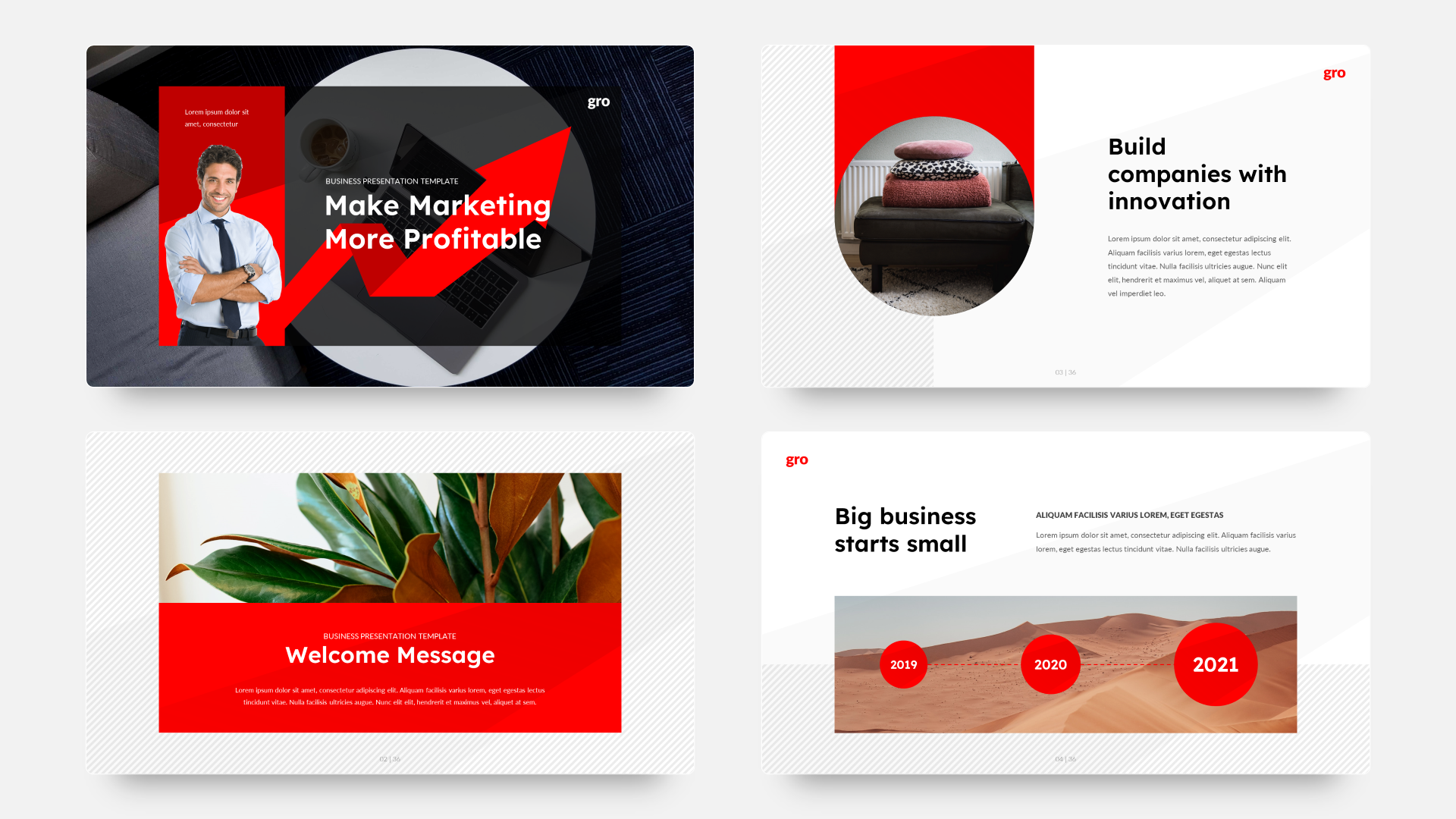 Gro - Business Google Slide Template, Presentation Templates | GraphicRiver